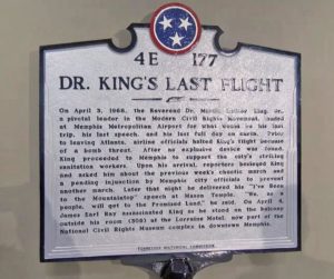 Dr. King's Last Flight historical marker