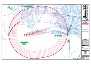 Airport Overlay District Map (General DeWitt Spain Airport)