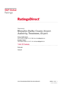 Standard and Poor’s Bond Rating March 2017