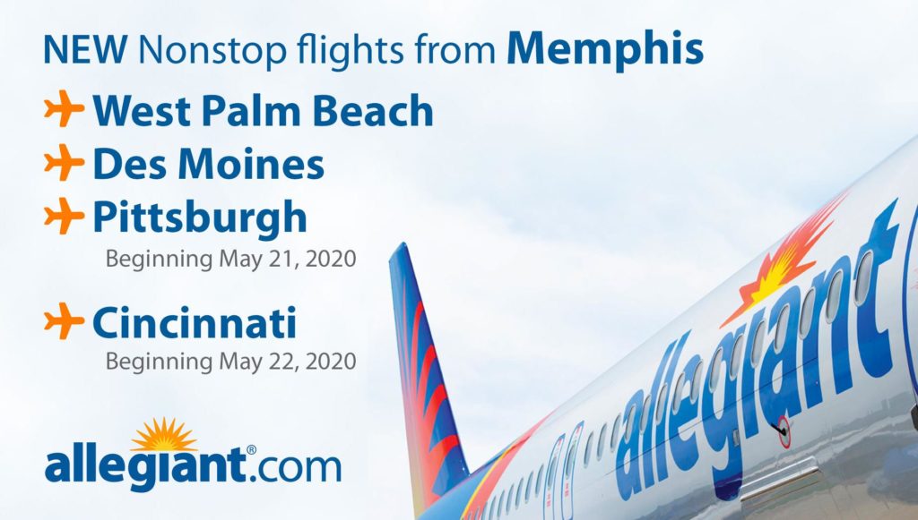 Allegiant May 2020 flight launches