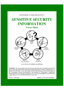 TSA SSI Coversheet (Acc Fm 00a, Oct 2012)