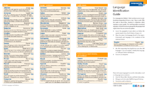 Language Line Services: Language ID Guide