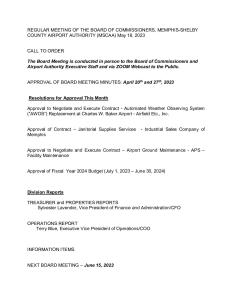 May 2023 Board Meeting Agenda