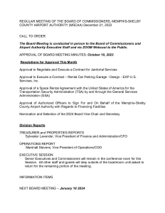 December 2023 Board Meeting Agenda